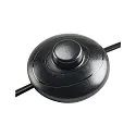 SLV Standleuchte FENDA I, GERADE, Höhe 145cm, E27, mit Fußschalter, ohne Schirm, Aluminium, schwarz