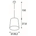 Pendelleuchte TINTO, E27