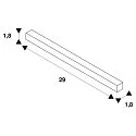 FLEX-CONNECTOR, for D-TRACK 2-Phase high-voltage track, black