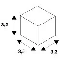 Zubehör für S-TRACK 3-Phasen Aufbau-Stromschiene - Endkappe, mit Arretier-Schraube, Polycarbonat (PC), schwarz