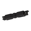 SLV Zubehör für 3-Phasen Aufbauschiene S-TRACK ON/OFF - Flex-Verbinder mit Gelenk, verstellbar 30° - 330°, schaltbar, schwarz