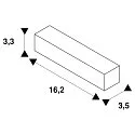 SLV Zubehör für 3-Phasen Aufbauschiene S-TRACK ON/OFF - Flex-Verbinder mit Gelenk, verstellbar 30° - 330°, schaltbar, schwarz