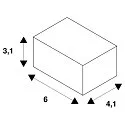 SLV Zubehör für EASYTEC II Längsverbinder isoliert, silbergrau