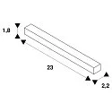 Zubehör für EASYTEC II Flexibler Deckenhalter für Dachschrägen, silbergrau