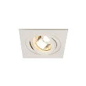 PIREQ QPAR51 SQUARE DOWNLIGHT, square, max. 50W, incl. clip springs, matt white