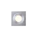 SLV PIREQ QPAR51 SQUARE DOWNLIGHT, square, max. 50W, incl. clip springs, brushed alu