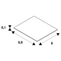 SLV GLENOS Endcaps for Shelf Profile, 2 itmes (je 1x right and left), white matt