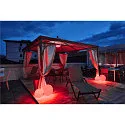 SLV Outdoor luminaire ROTOBALL Ball luminaire, white, E27, with switch, IP44, Ø 25 cm