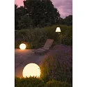 SLV Outdoor luminaire ROTOBALL Ball luminaire, white, E27, with switch, IP44, Ø 50 cm