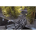 SLV Outdoor Spießleuchte NAUTILUS 10, IP65 IK04, GU10 QPAR51 max. 35W, mit IP-Steckerkabel, dreh- und neigbar, Silbergrau matt