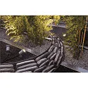 SLV Outdoor Spießleuchte NAUTILUS 10, IP65 IK04, GU10 QPAR51 max. 35W, mit IP-Steckerkabel, dreh- und neigbar, Silbergrau matt