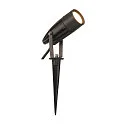 LED Erdspieß-Leuchte SYNA, IP55 IK04, 9W 3000K 470lm 50°, neigbar, mit 150cm Steckerkabel, anthrazit