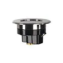 SLV Outdoor LED Bodeneinbaustrahler DASAR® FLAT 80, IP67 IK08, 230V, 7W 3000K 520lm 125°, Edelstahl gebürstet, begehbar