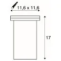SLV Boden-Einbauleuchte DASAR EXACT, IP67 IK08, GU10 QPAR51 (exkl.), Edelstahl 316 / Glas, kardanisch, befahrbar, Edelstahl, eckig