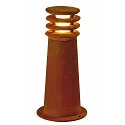 Outdoor Stehleuchte RUSTY® ROUND 40, IP55, E27 TC-DSE max. 11W, FeCSi-Stahl gerostet, 40cm