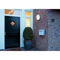 SLV Außenleuchte BULAN Wand-/Deckenleuchte, rund, E14, max. 60W, satiniertes Glas, weiß