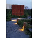 SLV Outdoor Stehleuchte RUSTY® SLOT 50, IP44, E27 TC-DSE max. 11W, FeCSi-Stahl gerostet, 50cm