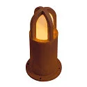 SLV Outdoor Stehleuchte RUSTY® CONE 40, IP54 IK02, E27 TC-DSE max. 11W, FeCSi-Stahl gerostet, 40cm