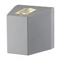 LED Outdoor luminaire OUT BEAM LED Wall luminaire, double beam, 3000K, IP44, silver grey
