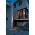 LED Outdoor luminaire OUT BEAM LED Wall luminaire, double beam, 3000K, IP44, silver grey