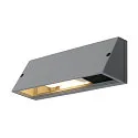 Wandleuchte PEMA® TC-(D,H,T,Q)SE, IP65, Trapez, E27 max. 15W, durchverdrahtet, silbergrau