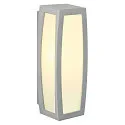 SLV Outdoor luminaire MERIDIAN BOX Wall luminaire, silver grey