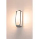 SLV Outdoor luminaire MERIDIAN BOX Wall luminaire, silver grey