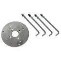 Betonanker-Set inkl. Montageplatte für VAP SLIM 30/60/90, VAP und SITRA SL, Ø 10.5cm, Edelstahl