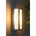 Außenleuchte MERIDIAN BOX Wandleuchte, E27, IP54, mit Sensor, silbergrau