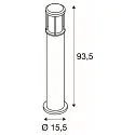 SLV Standleuchte OTOS GLAS, anthrazit