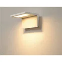 SLV LED Außenleuchte ANGOLUX WALL Wandleuchte, 120°, SMD LED, 3000K, IP44, weiß