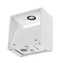 SLV LED Außenwandleuchte LOGS WALL, IP65 IK04, Up/Down, indirekt, Aluminium, 9.5W 3000K 800lm, weiß