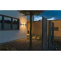 SLV LED Außenwandleuchte LOGS WALL, IP65 IK04, Up/Down, indirekt, Aluminium, 9.5W 3000K 800lm, weiß