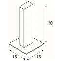 H-POL, Path Light, 2 flame, LED, 3000K, anthracite, height 66 cm