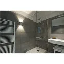 SLV Outdoor LED Wandleuchte QUAD UP/DOWN 15 WL, IP44 IK02, eckig, 8W 3000K 2x 290lm 2x110°, Aluminium / Glas, schaltbar, weiß