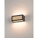 SLV Außenwandleuchte BOX-L, IP44, eckig, E27 max. 18W, Anthrazit