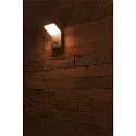 SLV LED Außenwandleuchte ORDI, IP44 IK02, 9W 3000K 740lm 120°, Aluminium, anthrazit / opal, mit Sensor