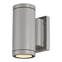 SLV Außenwandleuchte MYRA UP/DOWN, IP55 IK02, 2x GU10 max. 35W, Silbergrau