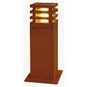 LED Outdoor Stehleuchte RUSTY® SQUARE 40, IP55, 8.6W 3000K 90lm, FeCSi-Stahl gerostet, 40cm