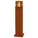 LED Outdoor Stehleuchte RUSTY® SQUARE 70, IP55, 8.6W 3000K 90lm, FeCSi-Stahl gerostet, 70cm
