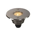 LED Bodeneinbauleuchte DASAR® 920 LV, IP67 IK08, Ø 9.2cm, 12/24V DC, 6.5W 3000K 520lm 40°, ohne BG, begehbar, Edelstahl 316