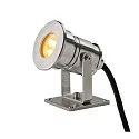 SLV Outdoor LED Aufbau-Strahler DASAR® PROJECTOR, Niedervolt-Modell, IP68 IK04, 12-24V DC (exkl. BG), 6.5W 3000K 520lm 40°