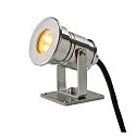 SLV LED Floor Spot DASAR PROJECTOR LED Outdoor Spot, 230V, 5W, 40°, 3000K, IP67, stainless steel