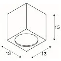 SLV BIG THEO CEILING, Outdoor Deckenleuchte, LED, 3000K, anthrazit