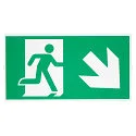 SLV Accessories for LED Emergency Light P-LIGHT 33 LED Pictogram foil, green