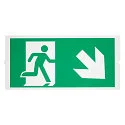 Accessories for LED Emergency Light P-LIGHT AREAL LED Pictogram foil, 1er Set, green
