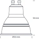 SLV LED lamp 10 pcs. GU10 4,8W 380lm 4000K 36° dimmable opal