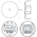 SLV Zigbee-Dimmer für Deckensteckdose, Apple HomeKit, Google Assistant, Amazon Alexa, IP20, dimmbar