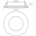 SLV LED Einbaustrahler ALINA G2, 100°, 3,2W, 2700/3000K, 296lm, IP20, dimmbar, weiß matt