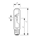 Philips metal halide lamp MASTER CITYWHITE CDO-TT T46 E40 3000K CRI 80-89 dimmable